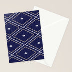 Southwestern Geometric - Tan White Navy Stationery Card Gallery Image 2