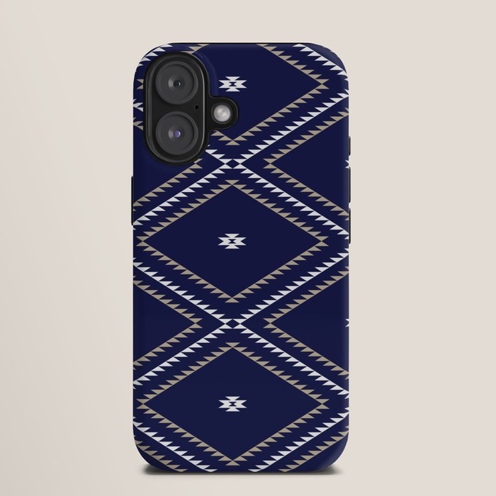Southwestern Geometric - Tan White Navy iPhone Case Gallery Image 9