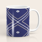 Southwestern Geometric - Tan White Navy Coffee Mug Gallery Image 1