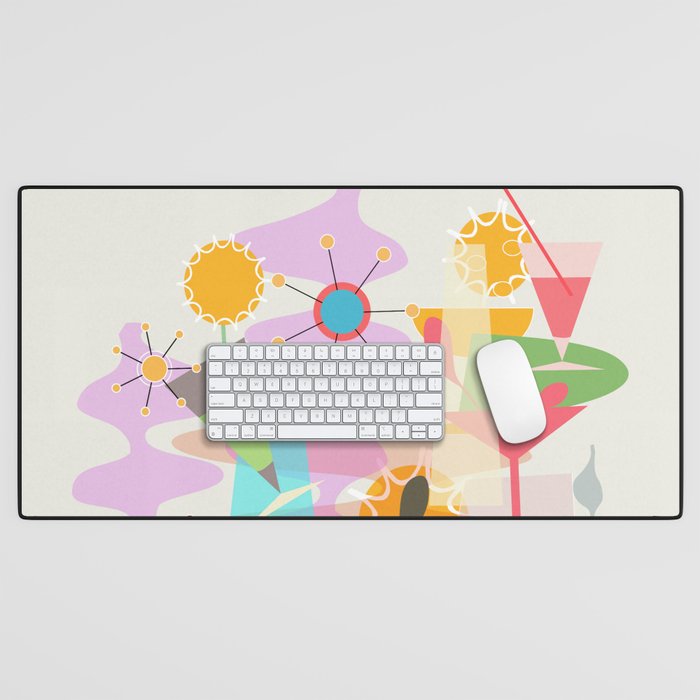 Retro Summer Party Desk Mat Gallery Image 1