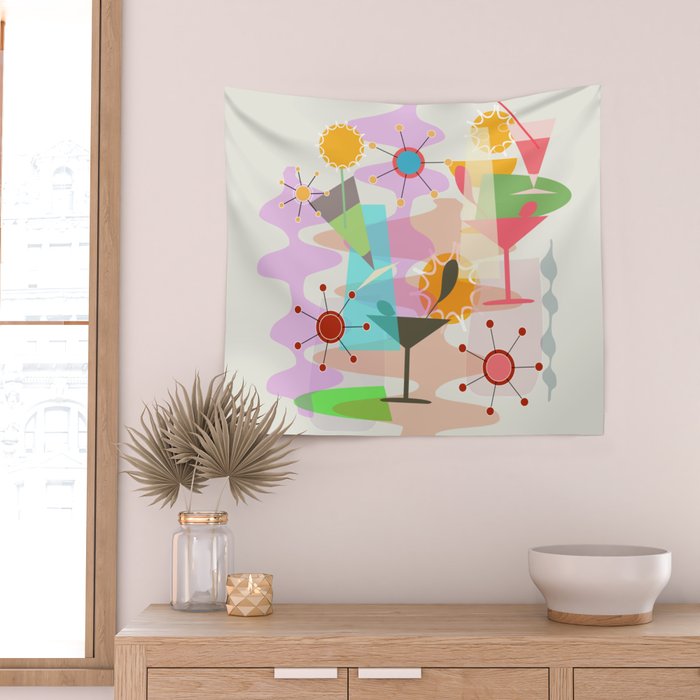 Retro Summer Party Wall Tapestry Gallery Image 2