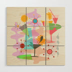 Retro Summer Party Wood Wall Art Gallery Image 1