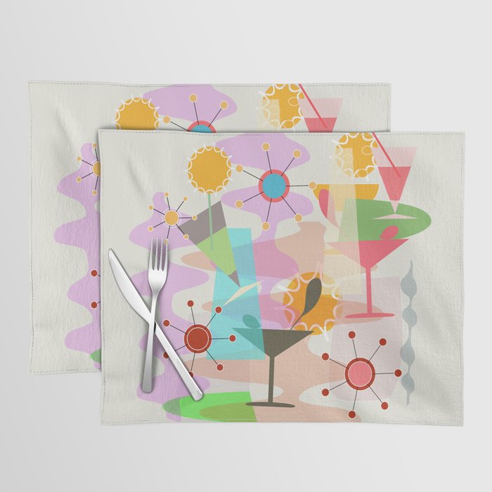 Retro Summer Party Placemat Gallery Image 1