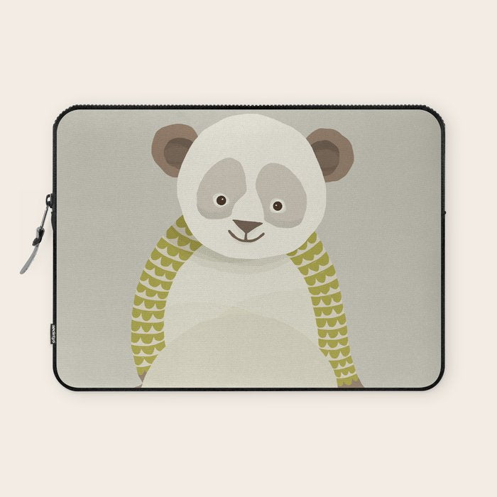 Whimsical Giant Panda Laptop Sleeve Gallery Image 1