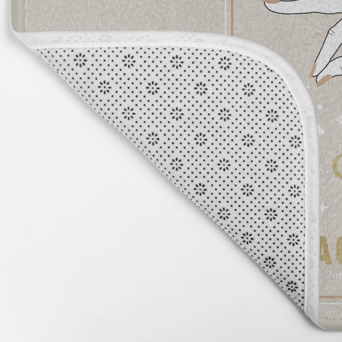 Aquarius Zodiac Sign Bath Mat Gallery Image 2
