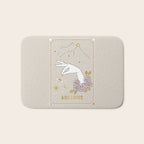 Aquarius Zodiac Sign Bath Mat Gallery Image 1