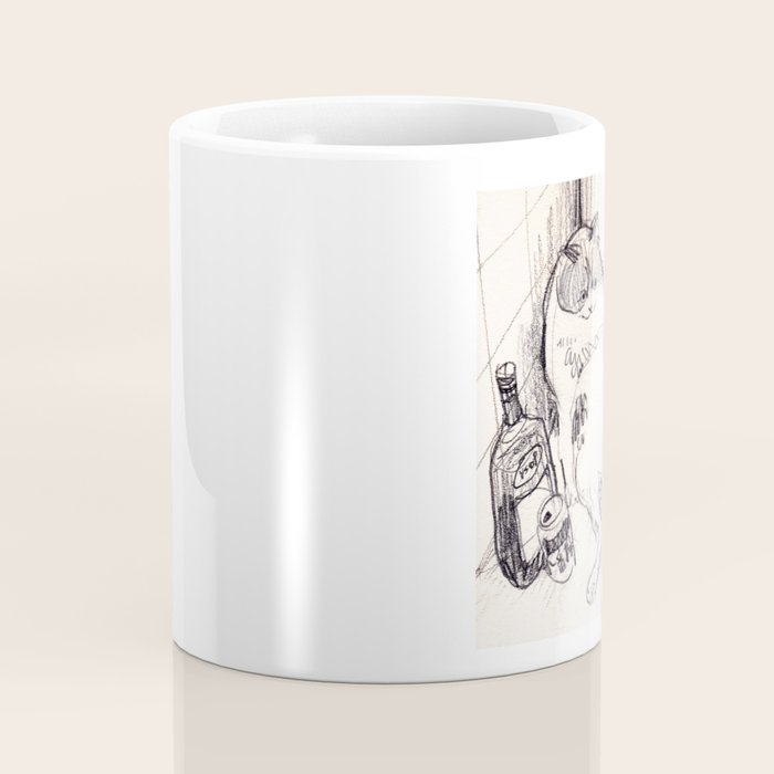 Drunk Cat Coffee Mug Gallery Image 4