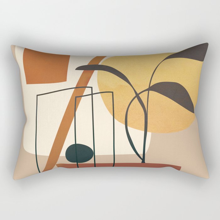 Abstract Shapes No 17 Rectangular Pillow Gallery Image 2