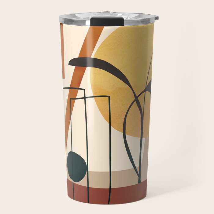 Abstract Shapes No 17 Travel Mug Gallery Image 1