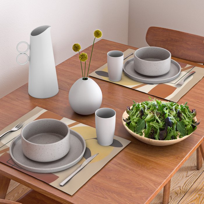 Abstract Shapes No 17 Placemat Gallery Image 2