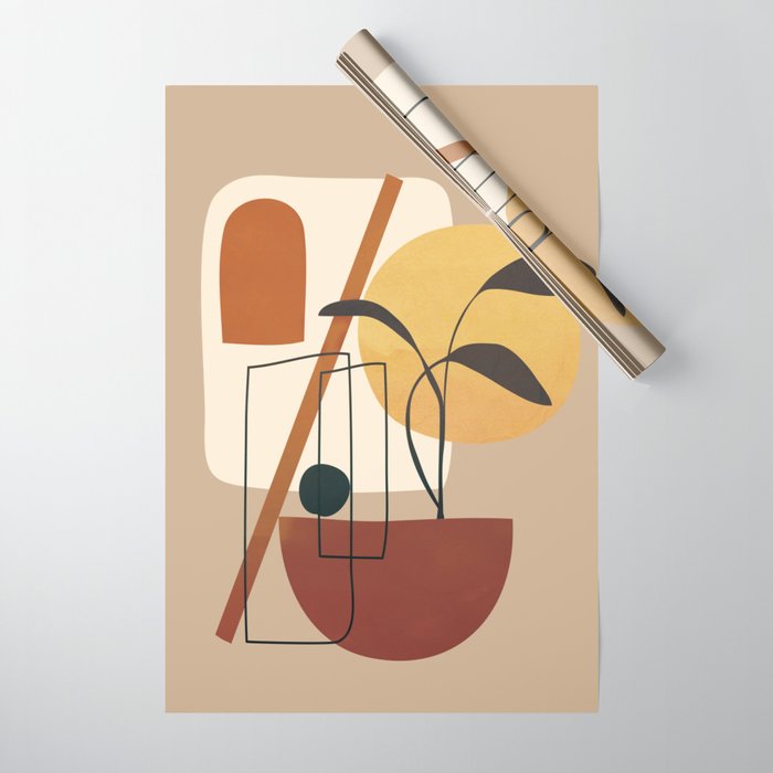 Abstract Shapes No 17 Wrapping Paper Gallery Image 1