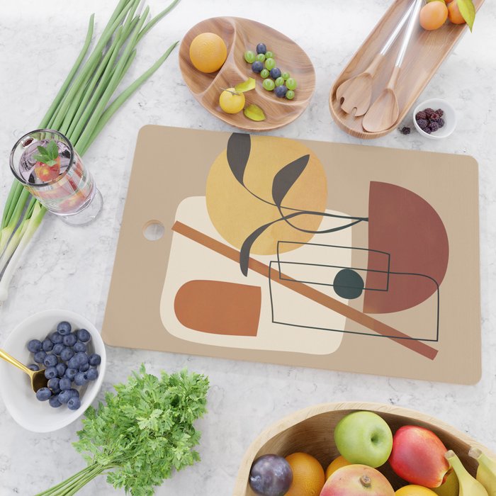Abstract Shapes No 17 Cutting Board Gallery Image 2