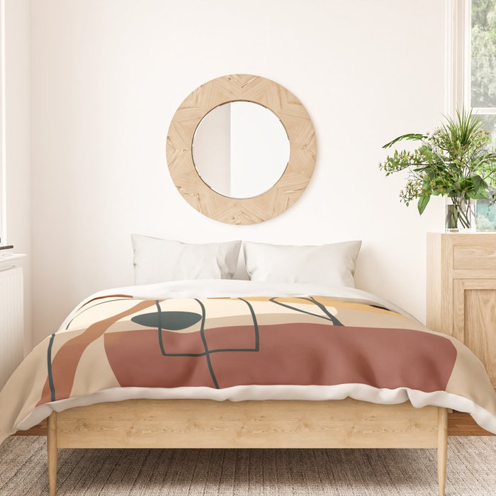 Abstract Shapes No 17 Duvet Cover Gallery Image 3
