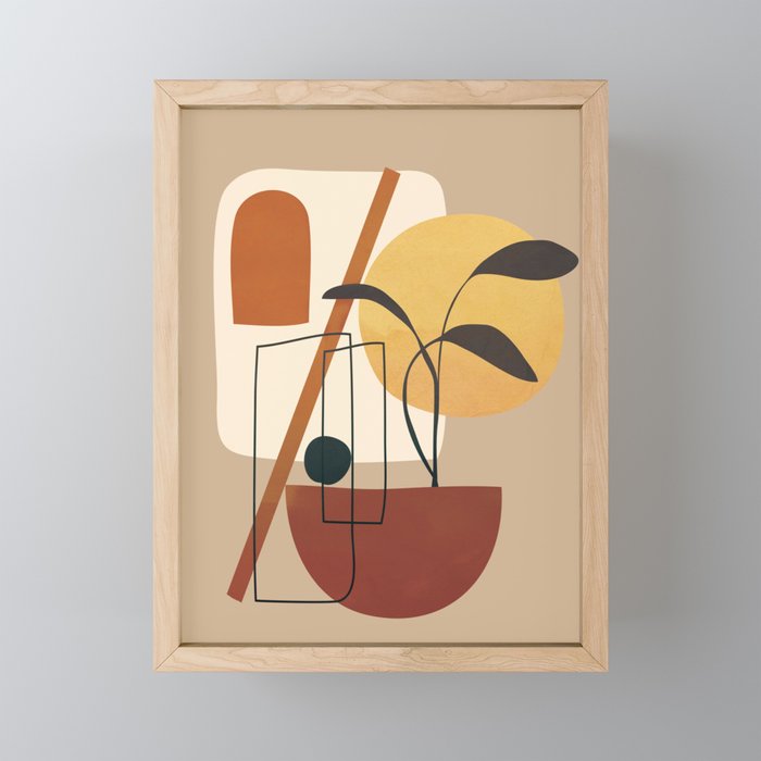 Abstract Shapes No 17 Mini Art Print Gallery Image 1