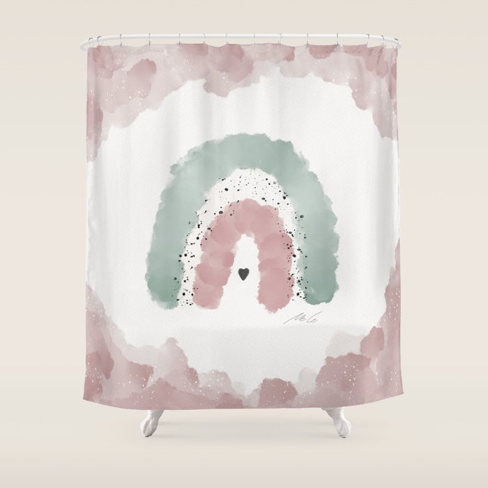 Rainbow_Nursery_01 Shower Curtain Gallery Image 1