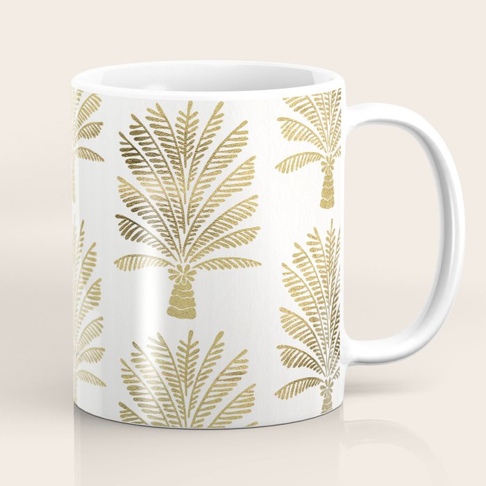 Palm Tree - Gold Palette Coffee Mug Gallery Image 1