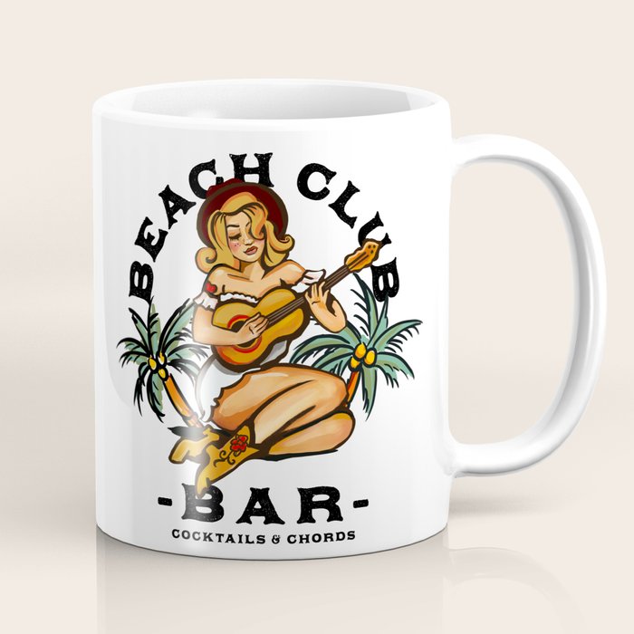 Beach Club Bar: Tropical Live Music Venue Coffee Mug Gallery Image 1