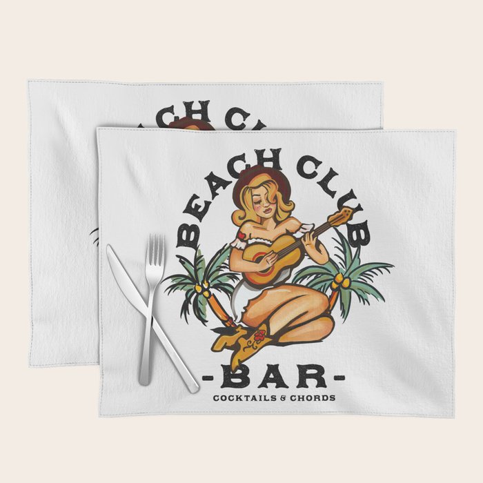 Beach Club Bar: Tropical Live Music Venue Placemat Gallery Image 1