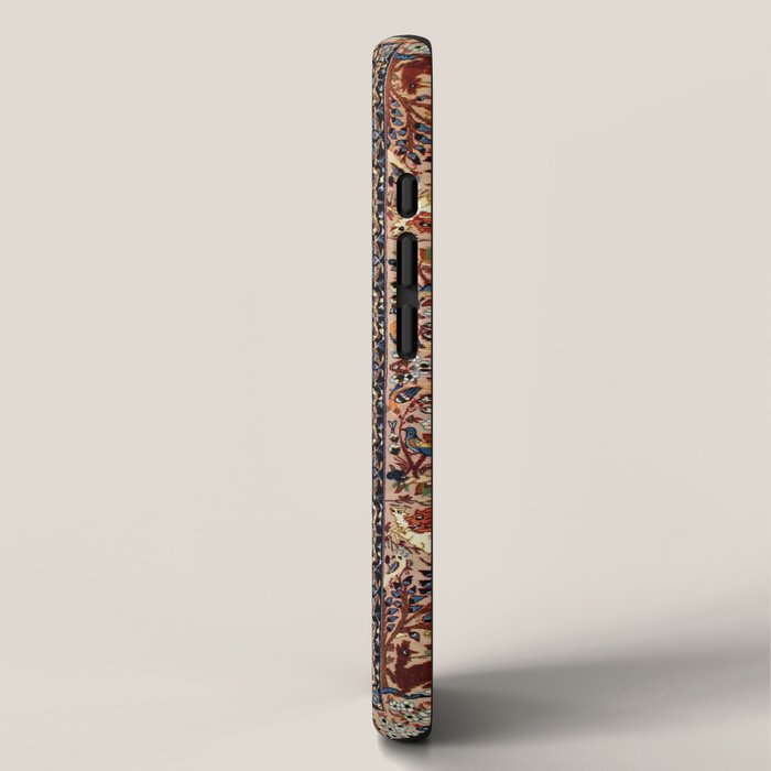Isfahan Vintage Persian Hunting Rug Print iPhone Case Gallery Image 2