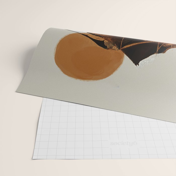 abstract mountains, rustic orange sunrise Wrapping Paper Gallery Image 2