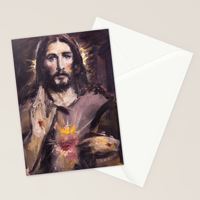 Cor Jesu Sacratissimum II Stationery Card Gallery Image 2