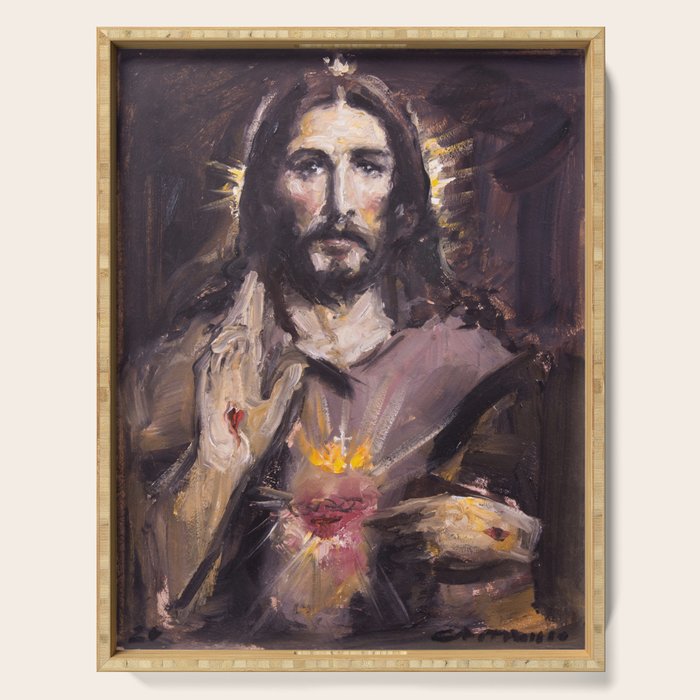 Cor Jesu Sacratissimum II Serving Tray Gallery Image 1