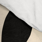 Solidarity - Minimal Abstract in Black and Cream Comforter Gallery Image 4