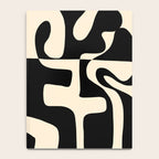 Solidarity - Minimal Abstract in Black and Cream Notebook Gallery Image 4