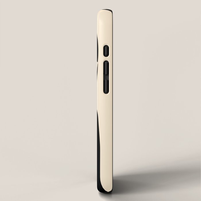 Solidarity - Minimal Abstract in Black and Cream iPhone Case Gallery Image 2