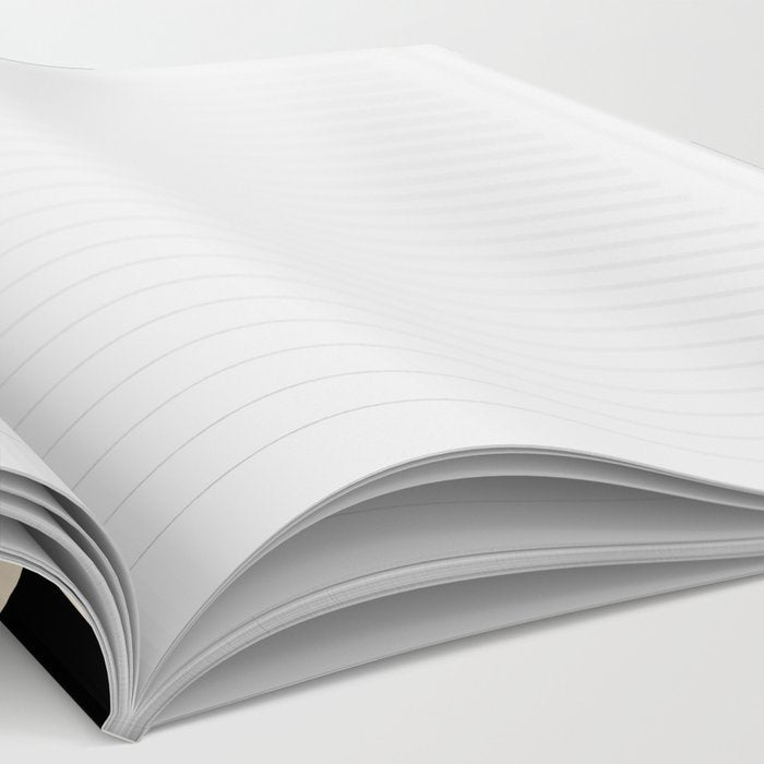 Solidarity - Minimal Abstract in Black and Cream Notebook Gallery Image 2