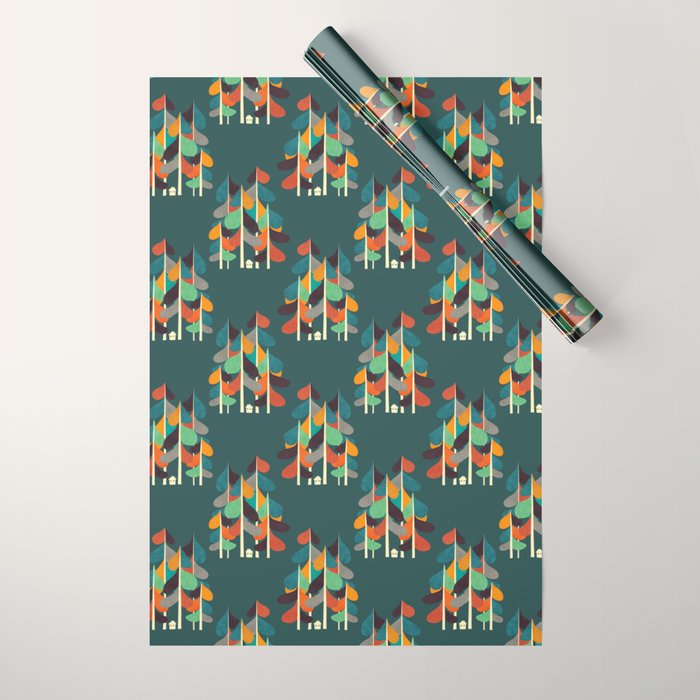 Cabin in the woods Wrapping Paper Gallery Image 1