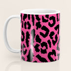 2000s leopard-black on hot pink Coffee Mug Gallery Image 3