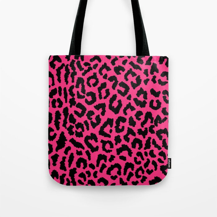 2000s leopard-black on hot pink Tote Bag Gallery Image 1