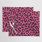 2000s leopard-black on hot pink Placemat Gallery Image 1