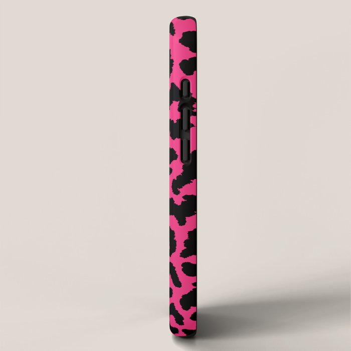 2000s leopard-black on hot pink iPhone Case Gallery Image 2
