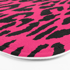 2000s leopard-black on hot pink Bath Mat Gallery Image 3
