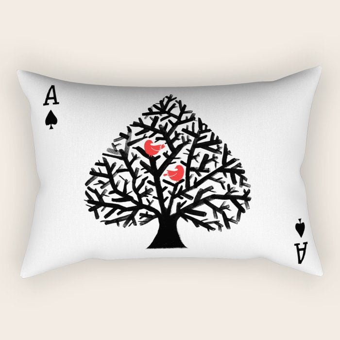 Ace of spade Rectangular Pillow Gallery Image 2