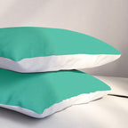 Color Block VI Green Blue Pillow Sham Gallery Image 3