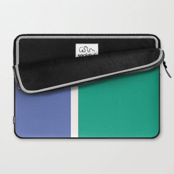 Color Block VI Green Blue Laptop Sleeve Gallery Image 2
