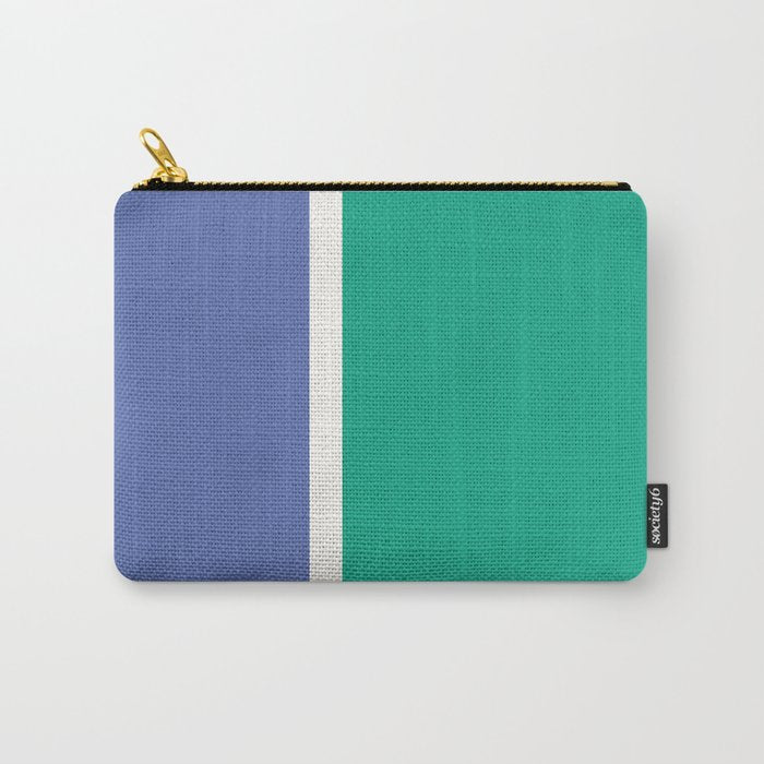 Color Block VI Green Blue Carry All Pouch Gallery Image 1