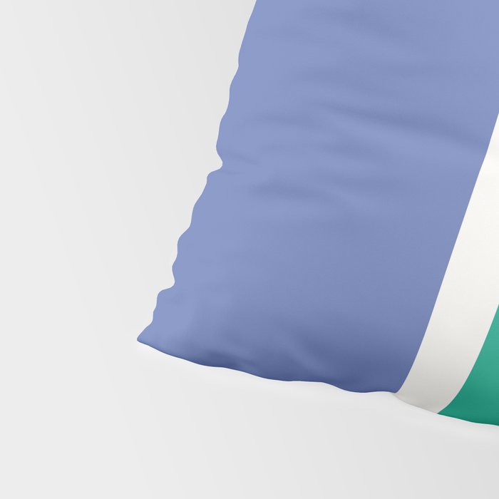 Color Block VI Green Blue Pillow Sham Gallery Image 4