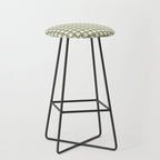 Clovers XXVIII Natural Green Botanical Pattern Stool Gallery Image 1