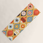 Festive Old-fashioned Christmas Tree Baubles Yoga Mat Gallery Image 1