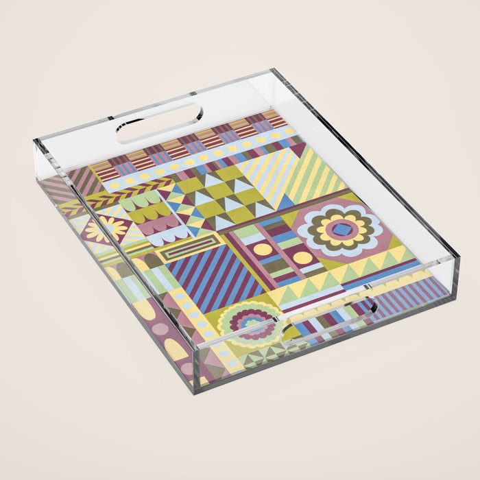 Modern craft composition Acrylic Tray Gallery Image 1