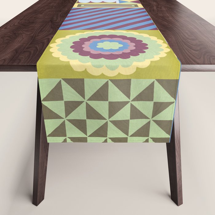 Modern craft composition Table Runner Gallery Image 1