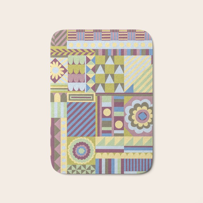 Modern craft composition Bath Mat Gallery Image 1