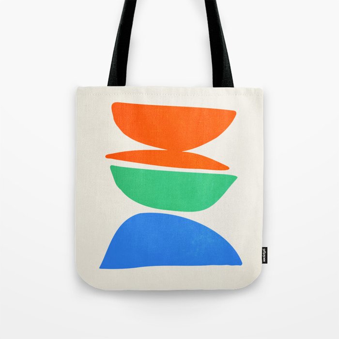 Stacked Stones: Mid Century Abstraction Tote Bag Gallery Image 1