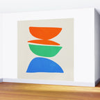 Stacked Stones: Mid Century Abstraction Wall Mural Gallery Image 2