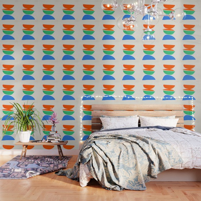 Stacked Stones: Mid Century Abstraction Wallpaper Gallery Image 1