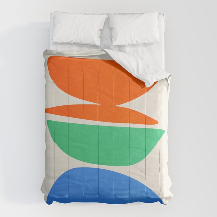 Stacked Stones: Mid Century Abstraction Comforter Gallery Image 6